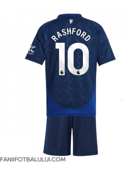 Manchester United Marcus Rashford #10 Echipament de Fotbal Replică 2024-25 Copii Deplasare (+ Șorturi)
